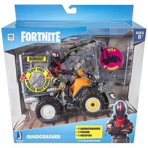 Quadcrasher With Burnout Vehicle Fortnite Figure Set