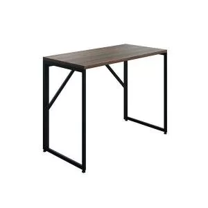 Jemini Folding Desk 1000x500x745mm Dark WalnutBlack Leg KF80307