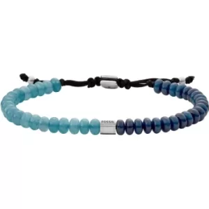 Mens Fossil Joyful Expression Quartz Beaded Bracelet