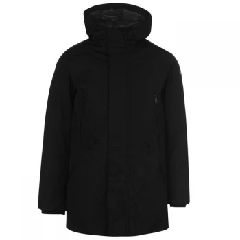 DKNY Logo Hood Parka 84 - Black