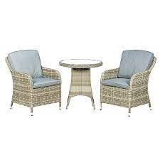 Royalcraft Wentworth Rattan 2 Seater Round Imperial Bistro Set Synthetic Rattan