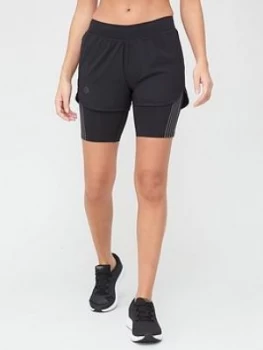 Urban Armor Gear Rush Run 2-In-1 Shorts - Black