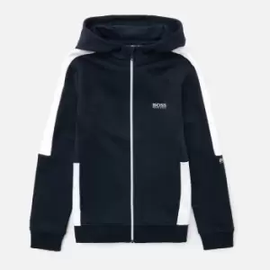 Hugo Boss Boys' Hooded Cardigan Sweatshirt - Navy - 8 Years