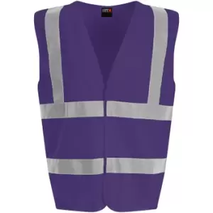 PRO RTX High Visibility Unisex Waistcoat (M) (Purple)