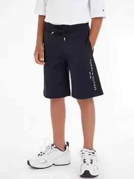 Tommy Hilfiger Boys Essential Sweatshorts - Desert Sky, Navy, Size 8 Years