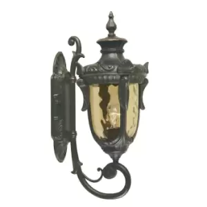 Outdoor IP44 Wall Light Sconce Old Bronze LED E27 100W Bulb External d02048