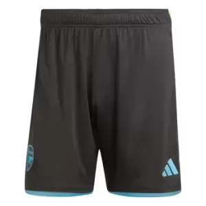 adidas Arsenal Away Shorts 2023 2024 Adults - Black