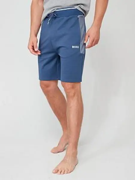 BOSS Bodywear Tracksuit Lounge Shorts - Blue, Size S, Men Blue VFS8K Male S