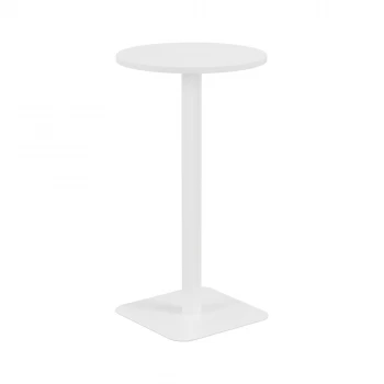 Contract 600mm High Table - White Top and White Legs