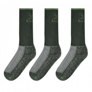 Karrimor Midweight Boot Sock 3 Pack Mens - Green