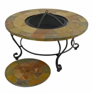 Bayfield Firepit 89Cm Coffee Table