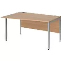 Dams International Wave Desk MB14WLSB 1,400 x 990 x 725 x 800 - 990 mm