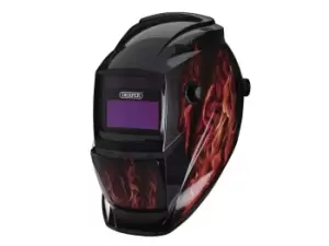 Draper WHVS-RF Auto-Darkening Welding Helmet Red Flames