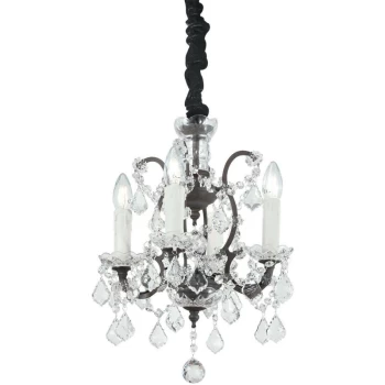 Ideal Lux Lighting - Ideal Lux Liberty - 4 Light Pendant Light Black