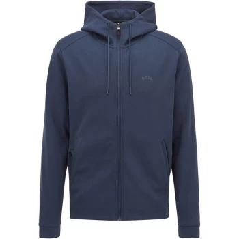 Boss Saggy Curve Zip Hoodie - Blue