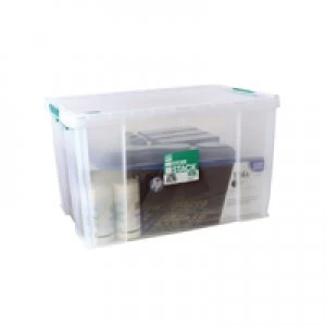 StoreStack 85 Litre Clear W660xD440xH390mm Storage Box RB11090