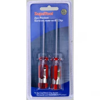 SupaTool Pocket Clip Screwdriver Set 2 piece