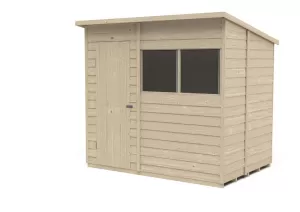 Forest Garden 7 x 5ft Pent Overlap Pressure Treated Potting Shed