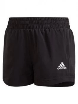 adidas Girls A.R. Woven Short - Black, Size 7-8 Years, Women