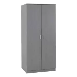 Seconique Felix 2 Door Wardrobe - Grey