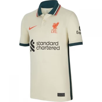 Nike Liverpool Away Shirt 2021 2022 Junior - Ivory