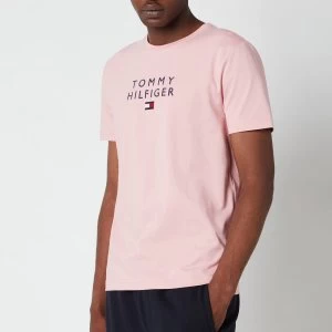 Tommy Hilfiger Mens Stacked Flag T-Shirt - Glacier Pink - L