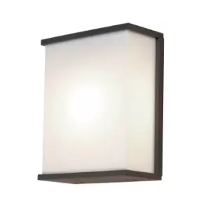 Outdoor IP54 Twin Wall Light Dark Grey LED E27 60W