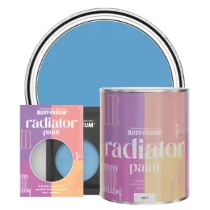 Rust-Oleum Radiator Paint, Matt Finish - Cerulean - 750ml