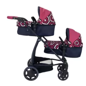 Joie Junior Evalite Twin Pushchair In Geo Print