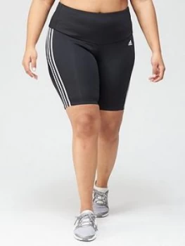 adidas Plus 3-Stripes Cycling Short - Black, Size 3X, Women