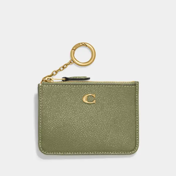 Coach Crossgrain Leather Mini ID Skinny Card Case