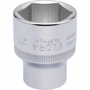 Elora 1/2" Drive Hexagon Socket Metric 1/2" 27mm