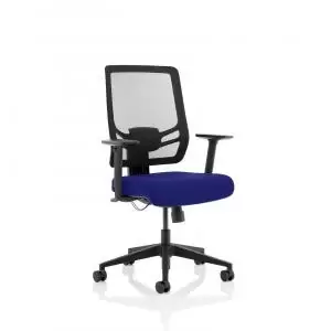 Ergo Twist Bespoke Fabric Seat Stevia Blue Mesh Back KCUP1894