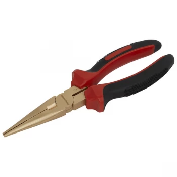 Sealey NS075 Long Nose Pliers 200mm - Non-Sparking