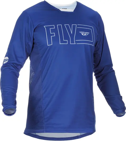 FLY Racing Kinetic Fuel Jersey Blue White Size XL