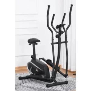 HOMCOM Magnetic Exercise Training Bike with LCD Display