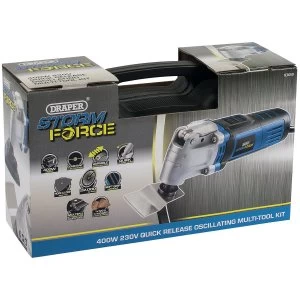 Draper Storm Force Quick Release Oscillating Multi-Tool Kit - 400W