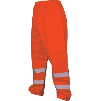 Hi-Vis Rip-stop Orange Trousers (EN20471) - XL - Tuffsafe