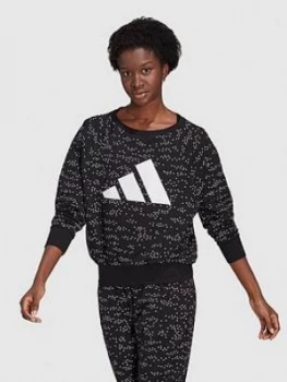 Adidas Winners Crew Sweatshirt - Black