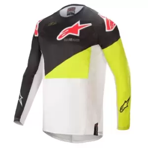 Alpinestars Techstar Factory Black Yellow Fluo Off White 2XL