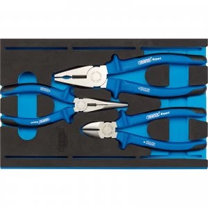 Draper 3 Piece Heavy Duty Plier Set In Eva Insert Tray