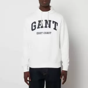 GANT Mens Chest Logo Pullover Hoodie - Eggshell - M