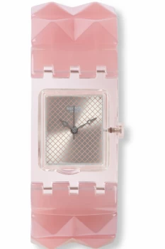 Ladies Swatch Original Square - Nude Posh L Watch SUBK158A