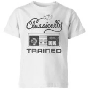 Nintendo Retro Classically Trained Kid's T-Shirt - White - 9-10 Years