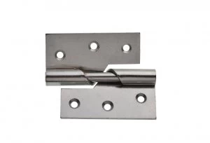 Wickes Rising Butt Hinge Left Hand - Chrome 76mm Pack of 2