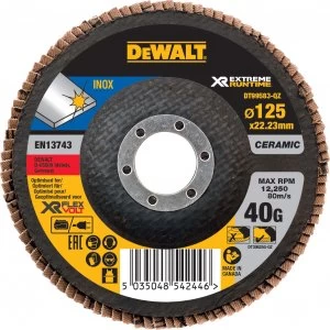 DEWALT Extreme Runtime Flap Disc 125mm 125mm 40g Pack of 1