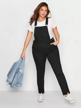 Yours Black Dungarees, Black, Size 24, Women