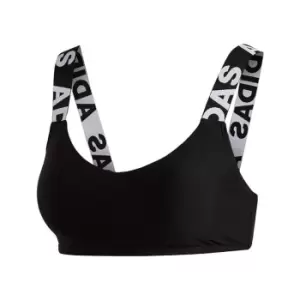 adidas Branded Beach Bikini Top Womens - Black