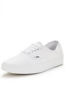 Vans Canvas Authentic - White/White, Size 5, Women