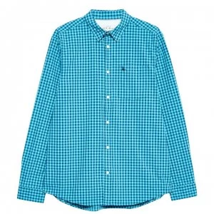 Jack Wills Ruxton Classic Poplin Gingham Shirt - Navy/Blue